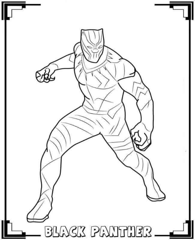 Black Panther: Wakanda Forever coloring page free