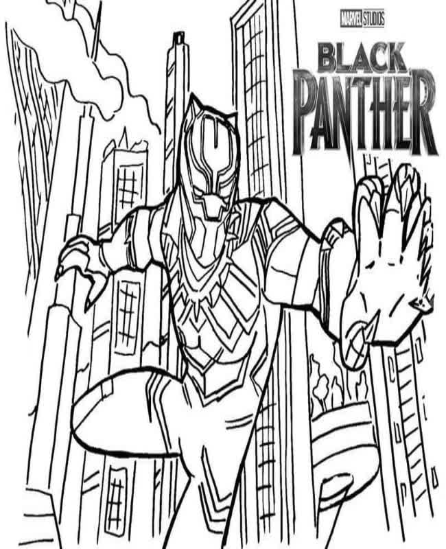 Black Panther: Wakanda Forever coloring page free