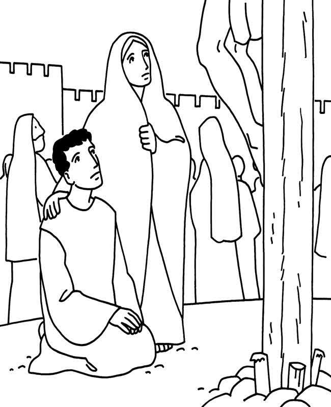 Good Friday coloring page free and online coloring