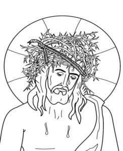 Good Friday coloring page free and online coloring