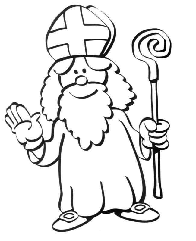 Saint Nicholas Day coloring page free and online coloring