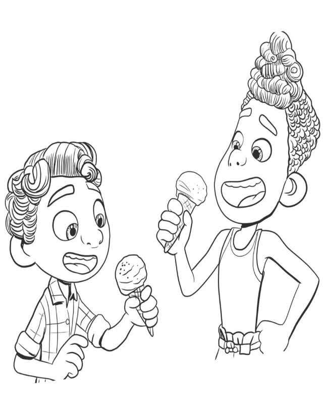 Luca Coloring page free and online coloring