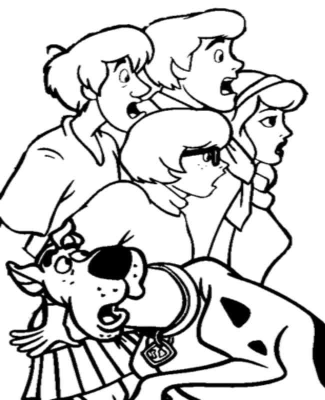 Scooby Doo coloring page free and online coloring