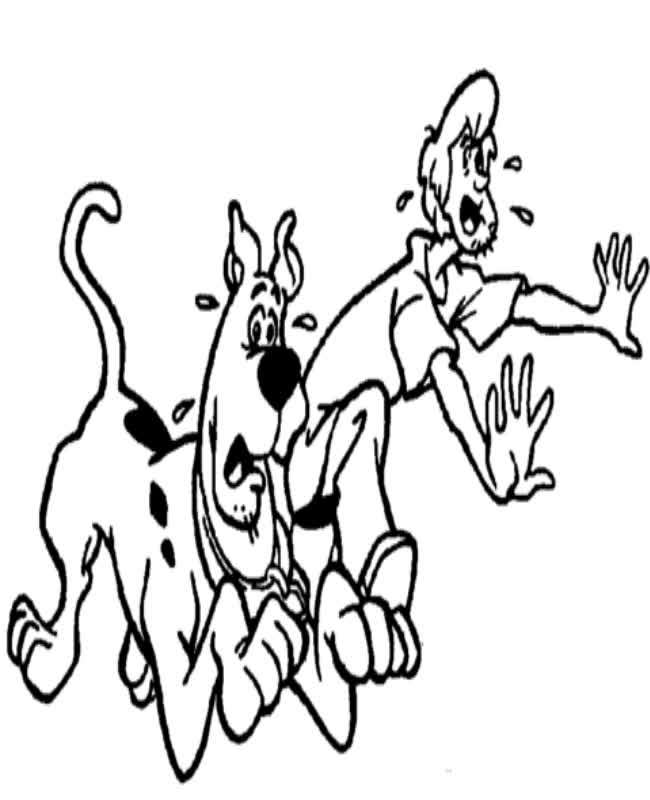 Scooby Doo coloring page free and online coloring