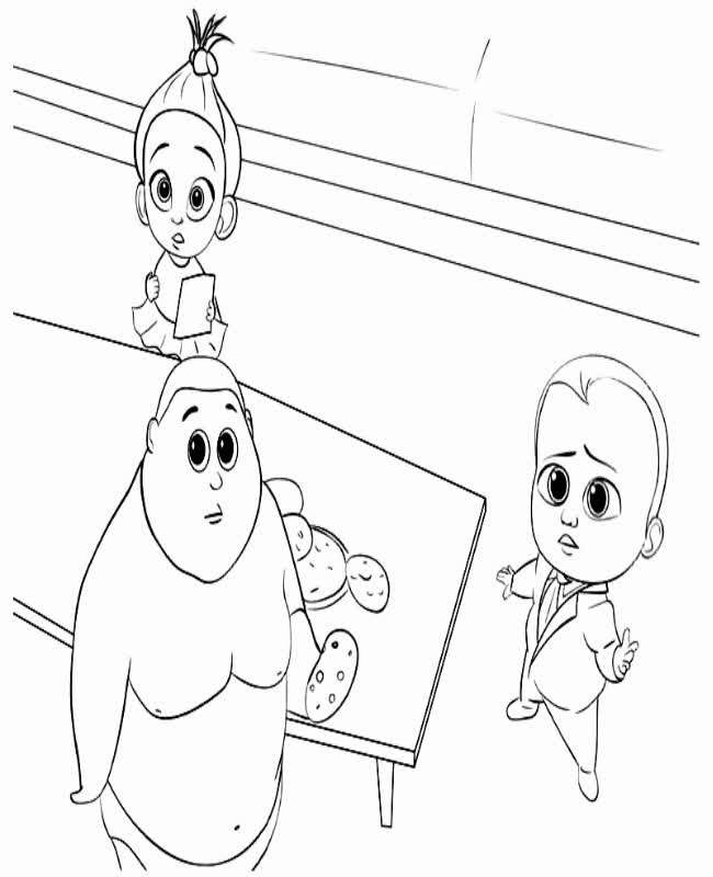 The Boss Baby Coloring page free and online coloring