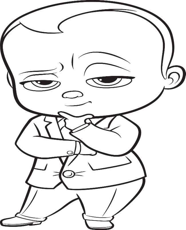 The Boss Baby Coloring page free and online coloring