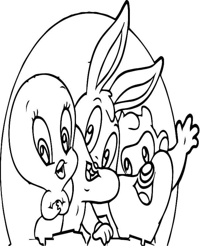 Tweety Coloring page free and online coloring