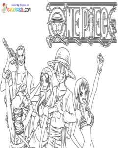 one piece coloring page free and online coloring printable